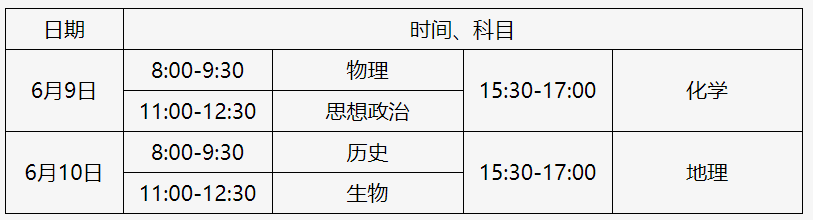 2023年高考时间︰(2023年高考时间是几号到几号)-第2张图片